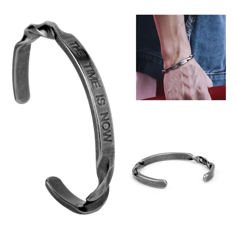 

Now it's time for alphabet Bracelet men's and women's hip-hop accessories alloy cuff bracelet bracelet inspiration jewelry gift