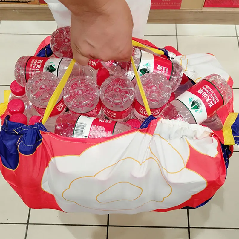 Multi-function Reusable Grocery Bags Eco-Friendly Foldable Large Capacity Shopping bag Compact Bag tote Washable Durable Handbag | Багаж и