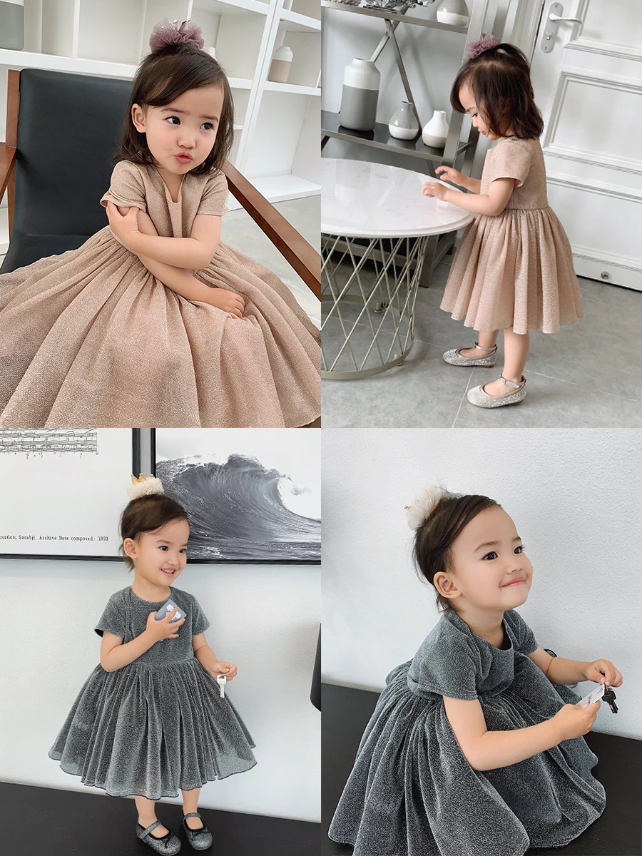 Бренд для маленьких девочек яркие расшитые блестками дня рождения вечерние