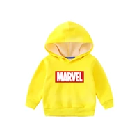 marvel plus velvet cotton childrens clothing childrens hooded sweater boys and girls sweater hoodies fashion clothes