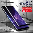 2 шт. полное покрытие для samsung galaxy s10 s9 s8 plus s7 edge note 8 9 10 pro Закаленное стекло Защитная пленка защита для экрана телефона