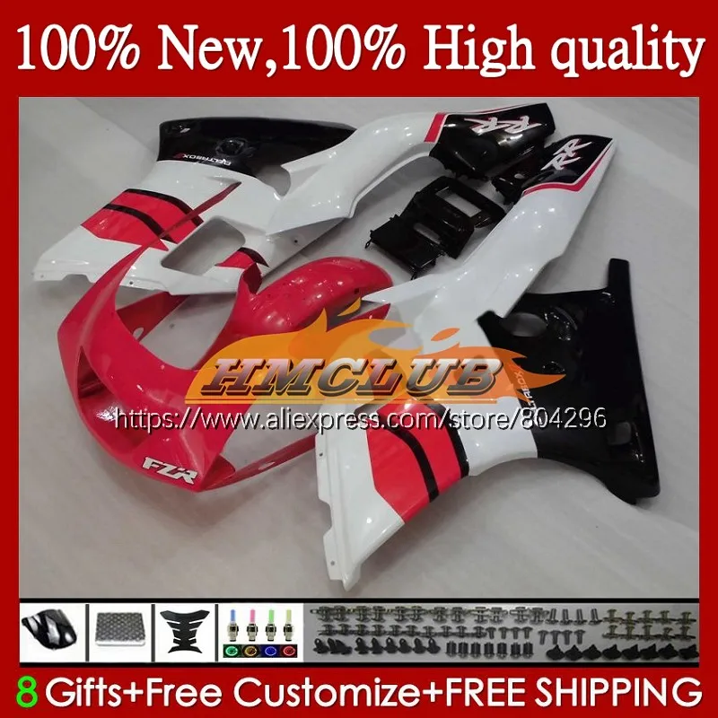 

Body Kit For YAMAHA FZR250RR FZRR FZR 250R FZR 250 250RR 142No.12 FZR250R FZR250 RR 96 97 FZR-250 1996 1997 Fairing White red