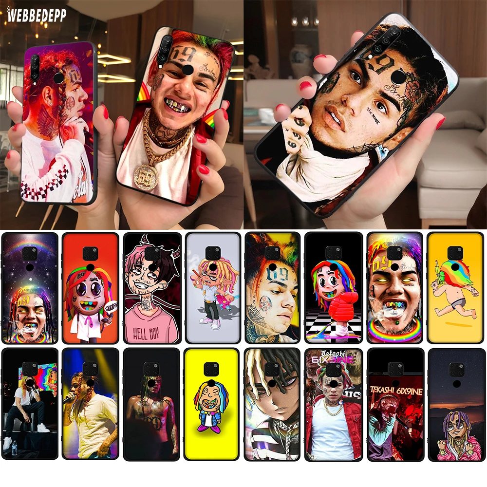 Мягкий чехол WEBBEDEPP 6ix9ine Tekashi69 для Huawei Honor 30 Pro V30 Nova 6 7 SE P40 Max телефона|Бамперы| |