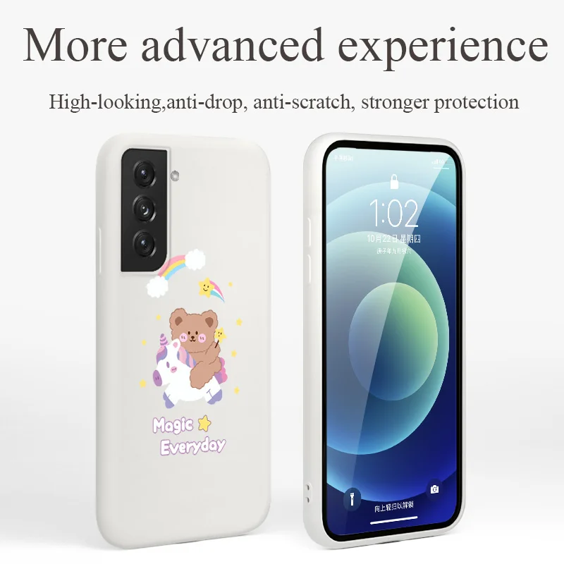 

Rainbow Bear Phone Case For Samsung Galaxy S21 S20 FE S10 Note 20 10 Ultra Plus A72 A52 A42 A32 A71 A51 A41 A31 A21S Cover