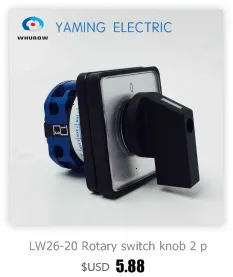 DIY LW26-20/3 поворотный кулачок переключающее устройство 12 терминалов 3 положения выход использование для мотора системы две разные нагрузки