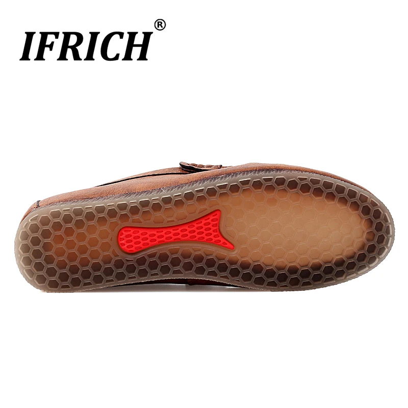 Ifrich/брендовые лоферы; мужские повседневные кроссовки на плоской подошве; мужская повседневная обувь; Мягкие Мокасины для вождения ручной работы; мужские черные лоферы с кисточками