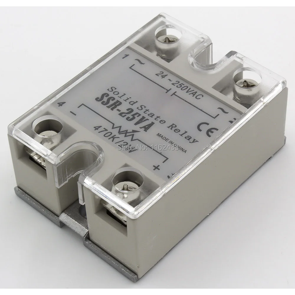 SSR-25VA-220V Однофазное сопротивление AC 25A AC 220V твердотельный регулятор напряжения специально для 220VAC 25VA-220V SSR
