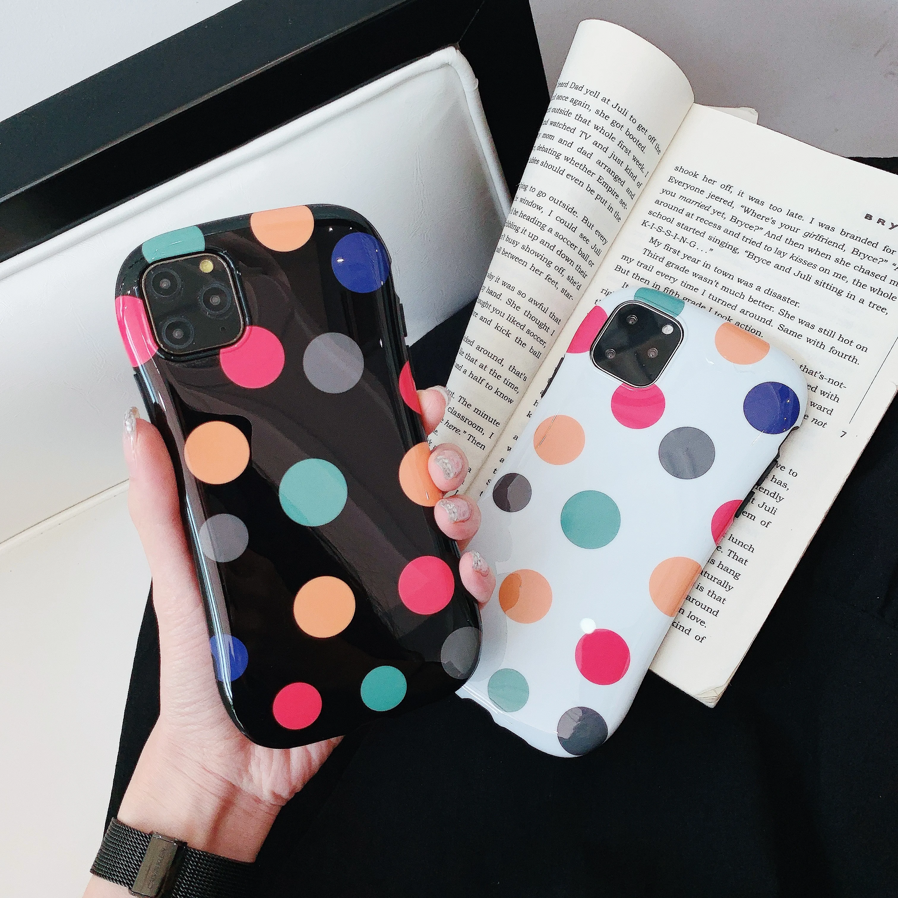 Чехлы для телефонов ORYKSZ Candy Wave point iPhone 11 Pro Max чехол телефона XR XS 6 6S 7 8 Plus X мягкий IMD |
