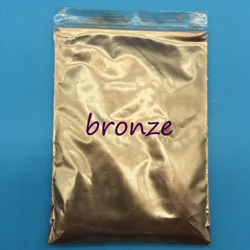 Bronze 100 г цветной жемчужный порошок для макияжа, много цветов Слюда Порошок для ногтей блеск, перламутровый косметический пигмент - Цвет: Bronze