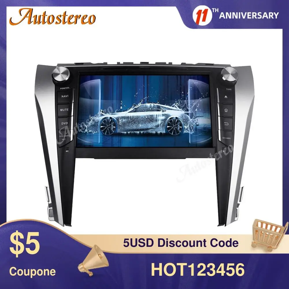 

Автомобильный DVD-плеер для Toyota Camry 2015-2017, мультимедийный плеер на Android 10,0, 128 ГБ, GPS-навигация, автомагнитола, головное устройство, BT