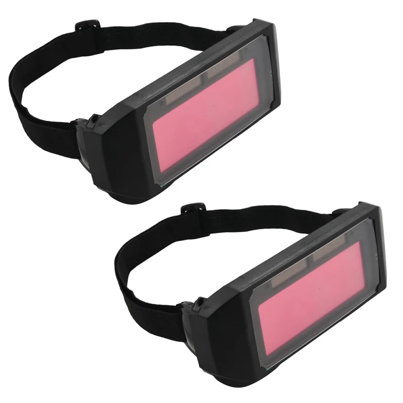 

2X Auto Darkening Welding Helmet DIN11 Durable Automatic Light Change Anti-Glare Eyes Shied Goggle Glasses Masks