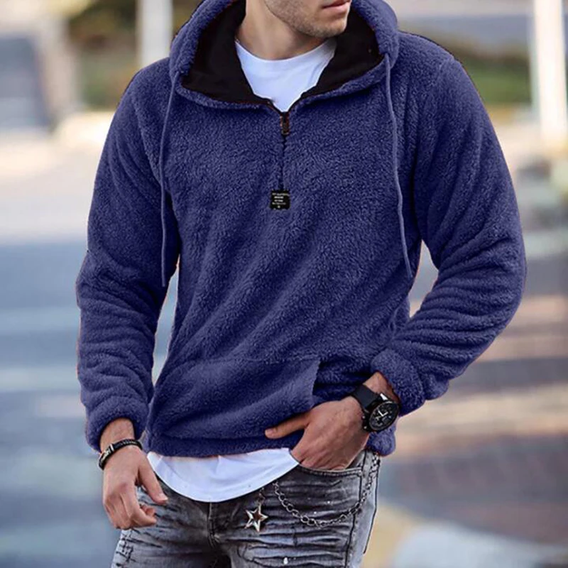 Мужская Флисовая Толстовка в стиле пэчворк с длинным рукавом | одежда