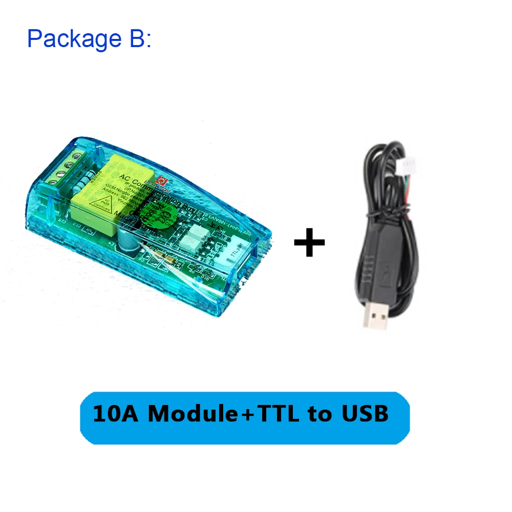 Package B PZEM-004T AC цифровой многофункциональный метр ватт мощность вольт ампер ttl ток тестовый модуль PZEM-004T с катушкой 0-100A 80-260 В переменного тока - Цвет: Package B