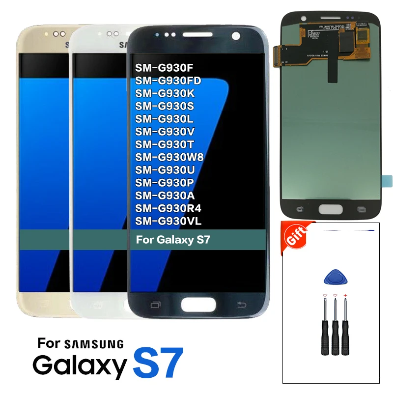 Для samsung S7 G930F G930FD дисплей ЖК экран Замена для G930V G930T G930W8 без рамки| |