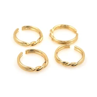 ladies simple golden tail ring minimalist womens small twist ring ladies fashion exquisite jewelry birthday gift