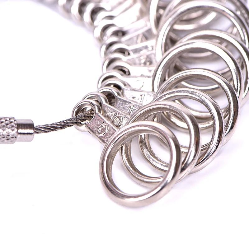 Алюминиевое кольцо Sizer Mandrel измерительный стержень для пальцев и из нержавеющей