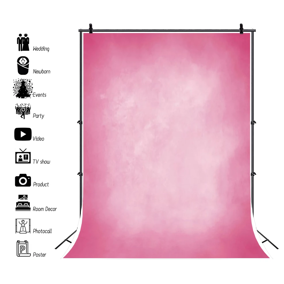 

Photo Backdrops Pink Surface Of Wall Texture Gradient Solid Color Pattern Baby Newborn Doll Portrait Photo Background Photocall