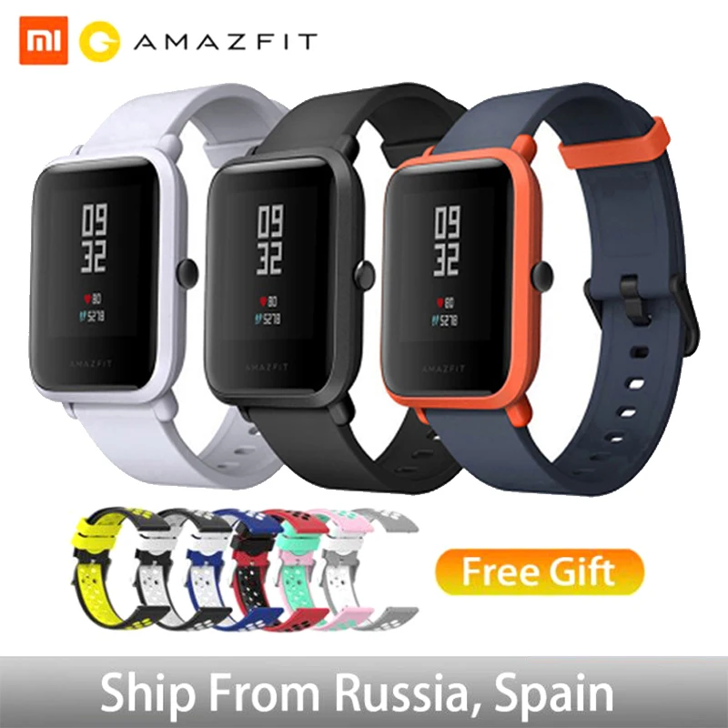 Huami Amazfit Bip ультра-светильник 32g спортивные умные часы с Wi-Fi Bluetooth gps 45 дней в режиме ожидания