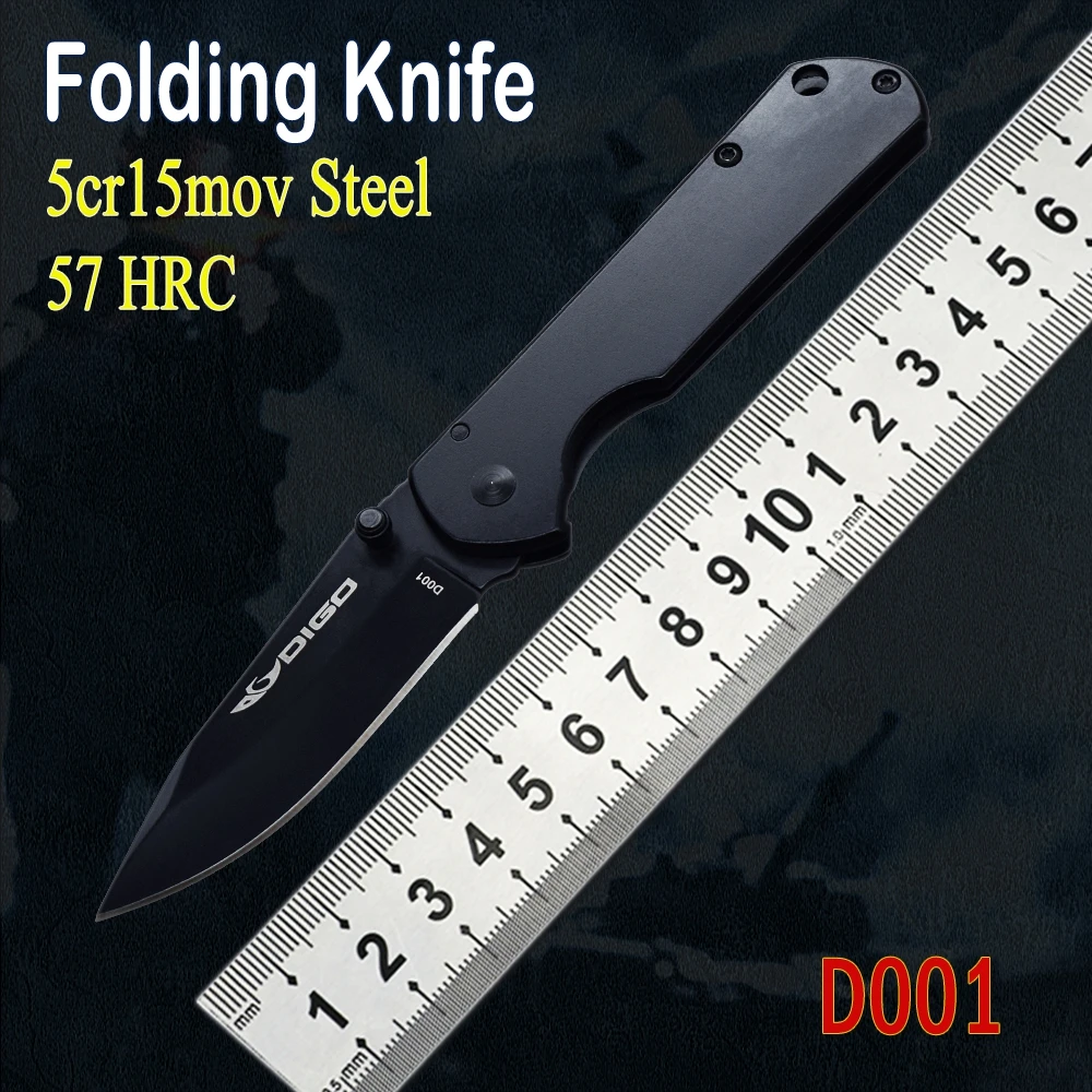 D001 Pocket Folding Knife Mini Camping Knife Light Outdoor Military Portable Keychain Knife Sharp EDC Fruit Paring Knife Tools
