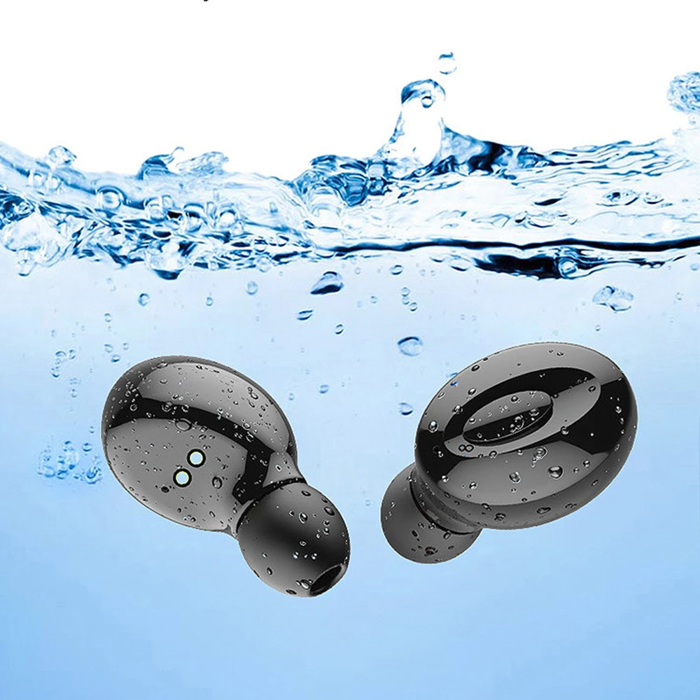

TWS Sound quality Bluetooth 5.0 Earphones Stereo Wireless Button control Noise Cancelling Gaming Sports Waterproof Headset