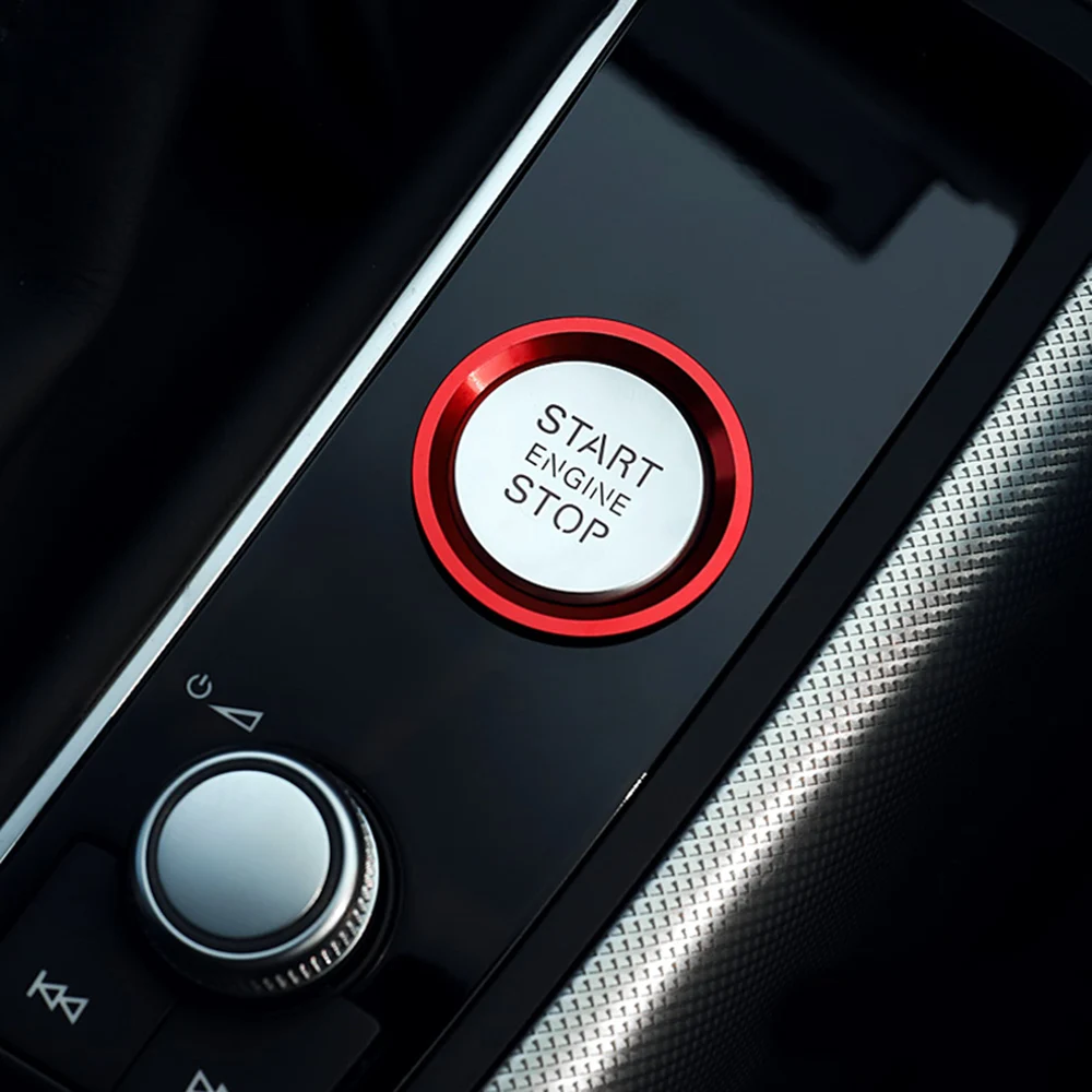 Декоративные наклейки на кнопку запуска двигателя автомобиля для Audi A4 A5 A6 A7 Q5 Q7