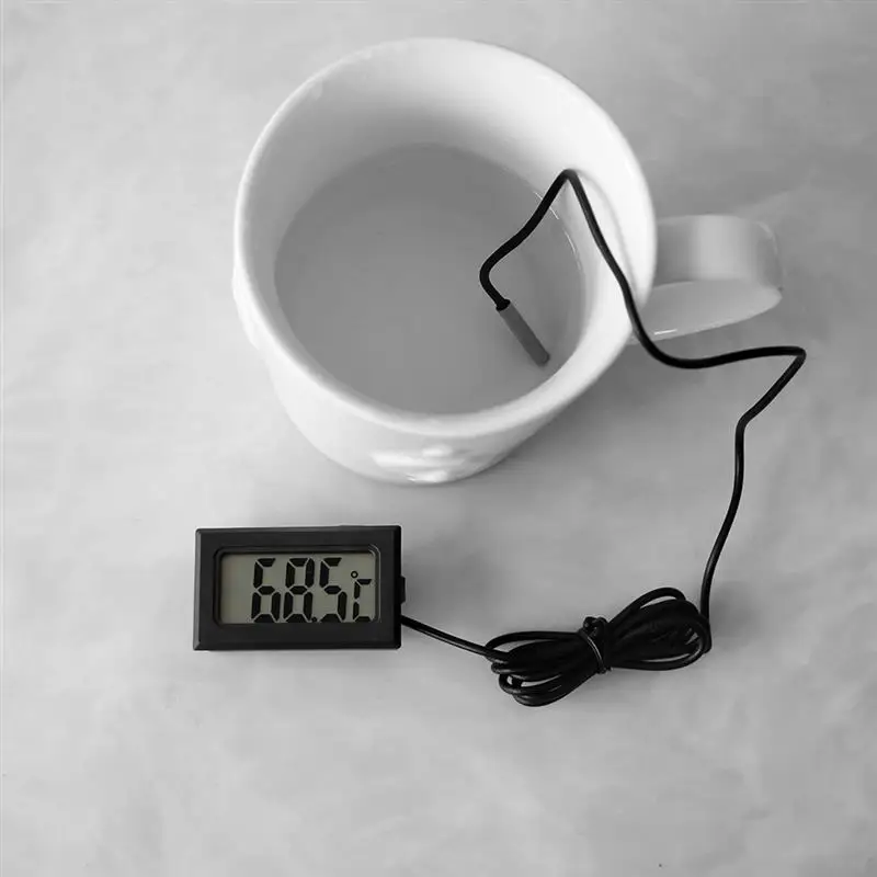 Цифровой Автомобильный термометр с ЖК-дисплеем измеритель температуры