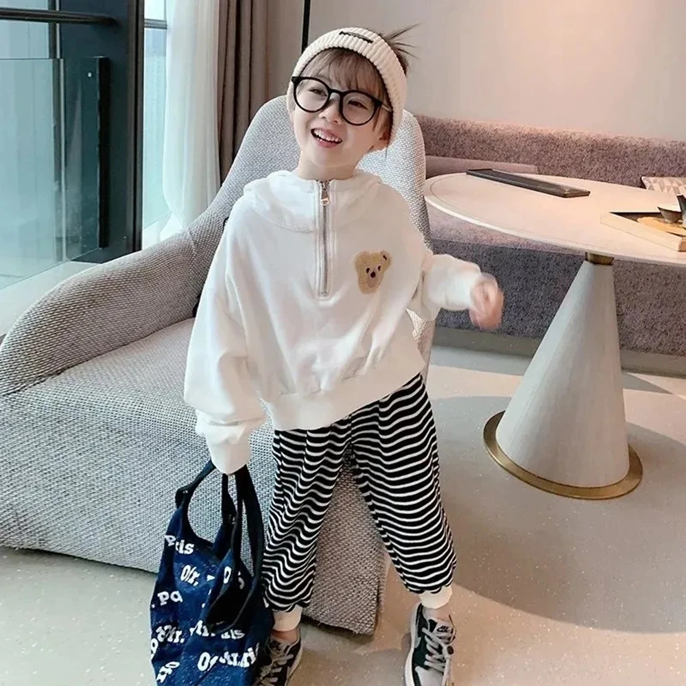 

2022 Spring Kids Cotton Sweatshirts 2-13 Years Toddler Baby Long Sleeve Animal T Shirts Solid Casual Hoodies Girls Top Clothes 8