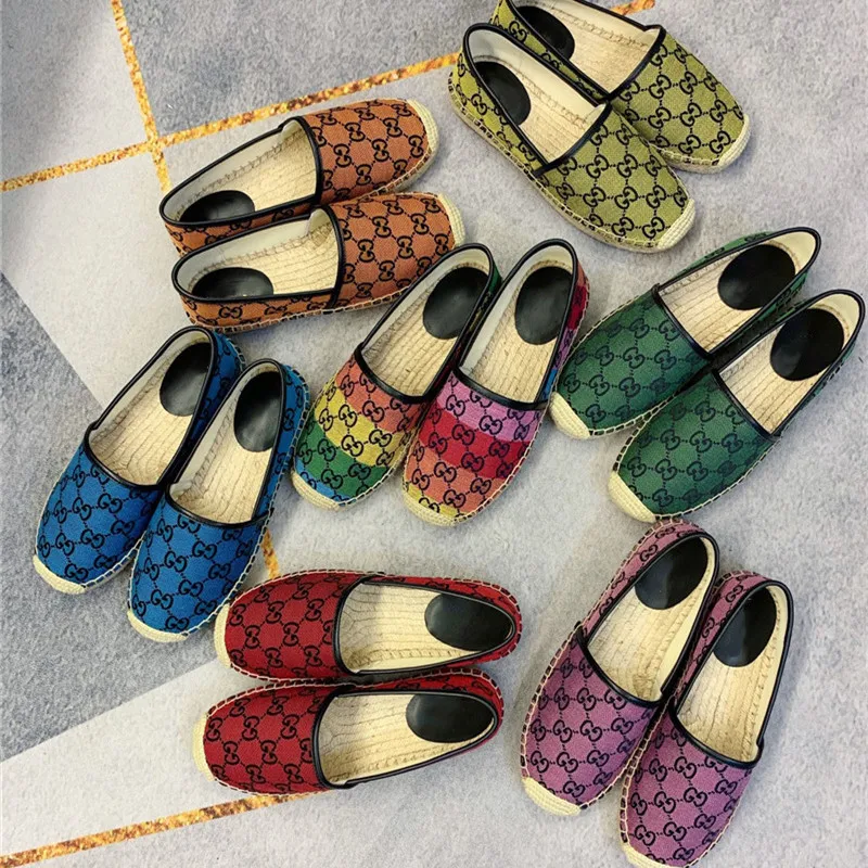 

Classic Trend Canvas Fisherman Shoes In Early Spring Fashion Flat Bottom Casual Comfortable Straw Shoes Luxury Designer Shoes