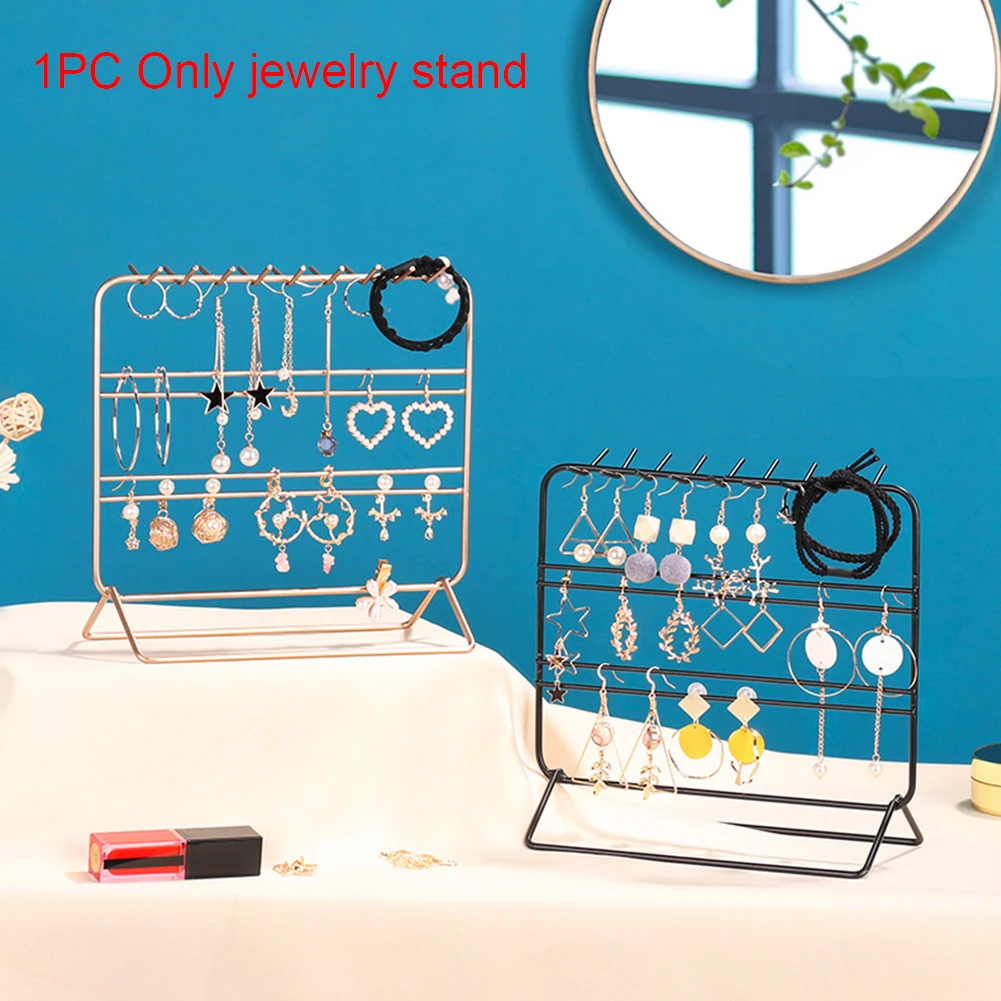 Стеллаж для хранения ювелирных изделий с кольцами на крючке органайзер из