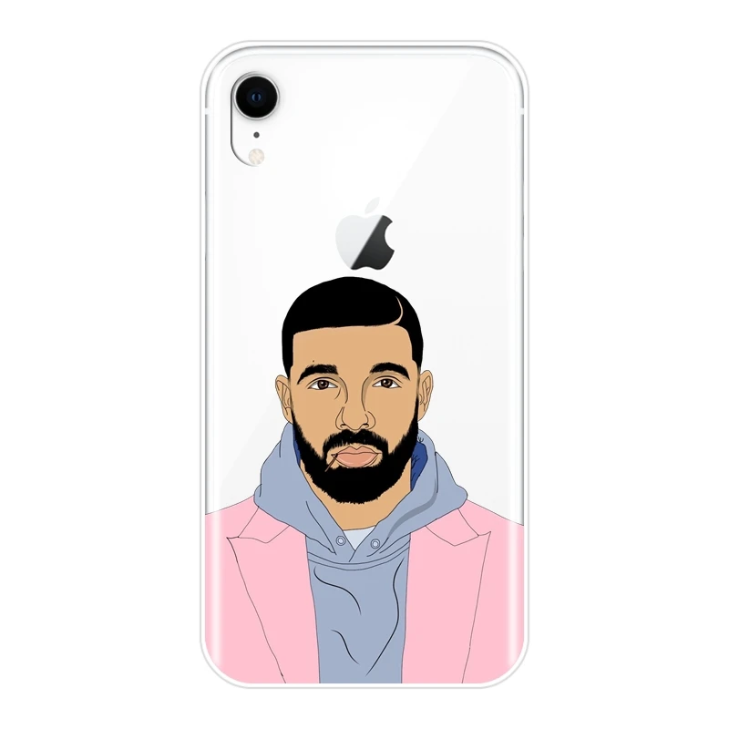 Чехол для Телефона iPhone 6 S 7 8 X XR XS Max крутая звезда Дрейка рапера силиконовая Мягкая