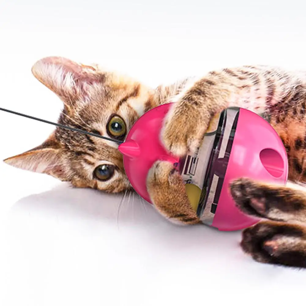 

Pet Leaking Device Cat Tumbler Toy Multifunctional Durable ABS 4 Colors Increase CatS IQ Hunting Instinct Dog Feeding Basin