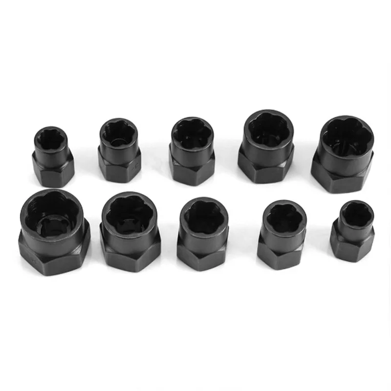 10 Pcs Hexagon Bolts Damaged Screws Nut Extractor Removal Tools Hand Set Multiple Sizes High Strength Durable | Автомобили и