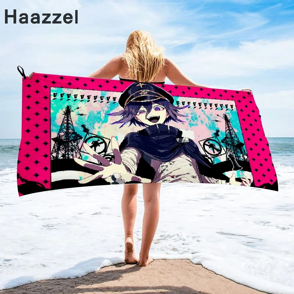 Danganronpa V3 Kokichi Oma Quicky-dry Microfiber Bath Towel beach towel printed long skirt wrapped bikini sunscreen blanket | Спорт и