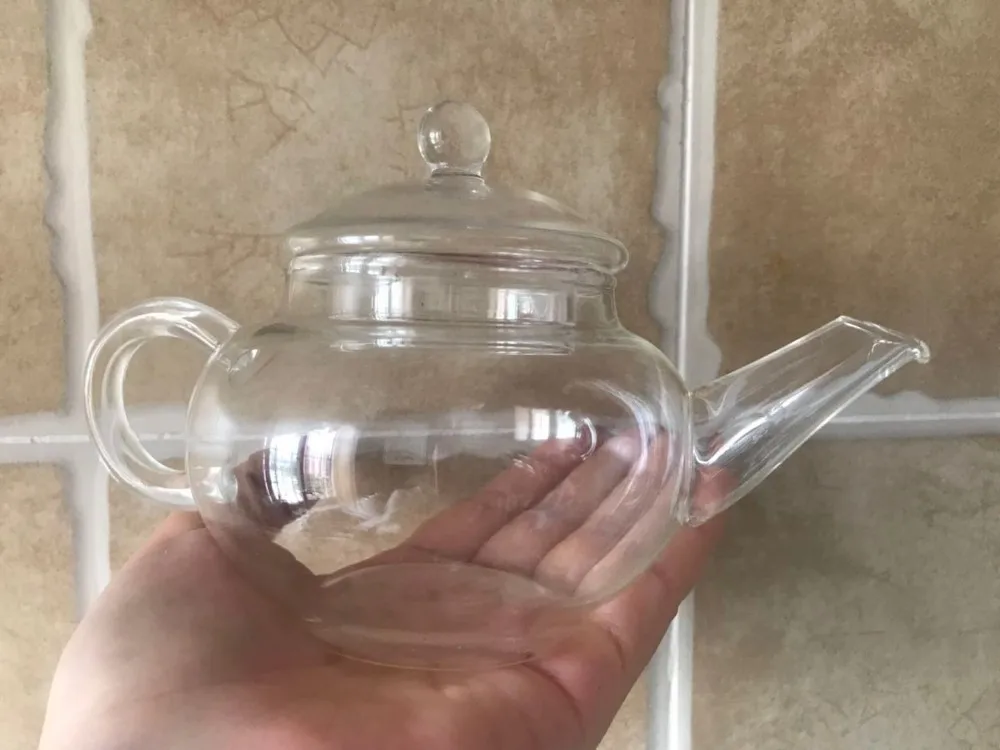 Термостойкий стеклянный пружинный фильтр 250 мл чайный набор чайник