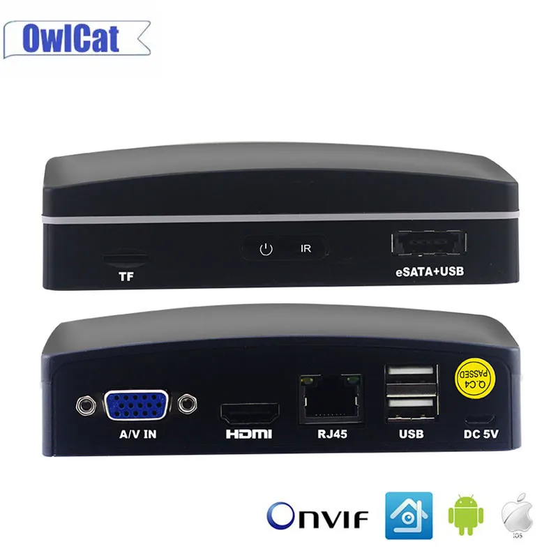 AHD 1080N 4CH DVR Мини гибридный видеорегистратор NVR 5 в 1 камера видеонаблюдения HDMI H.264