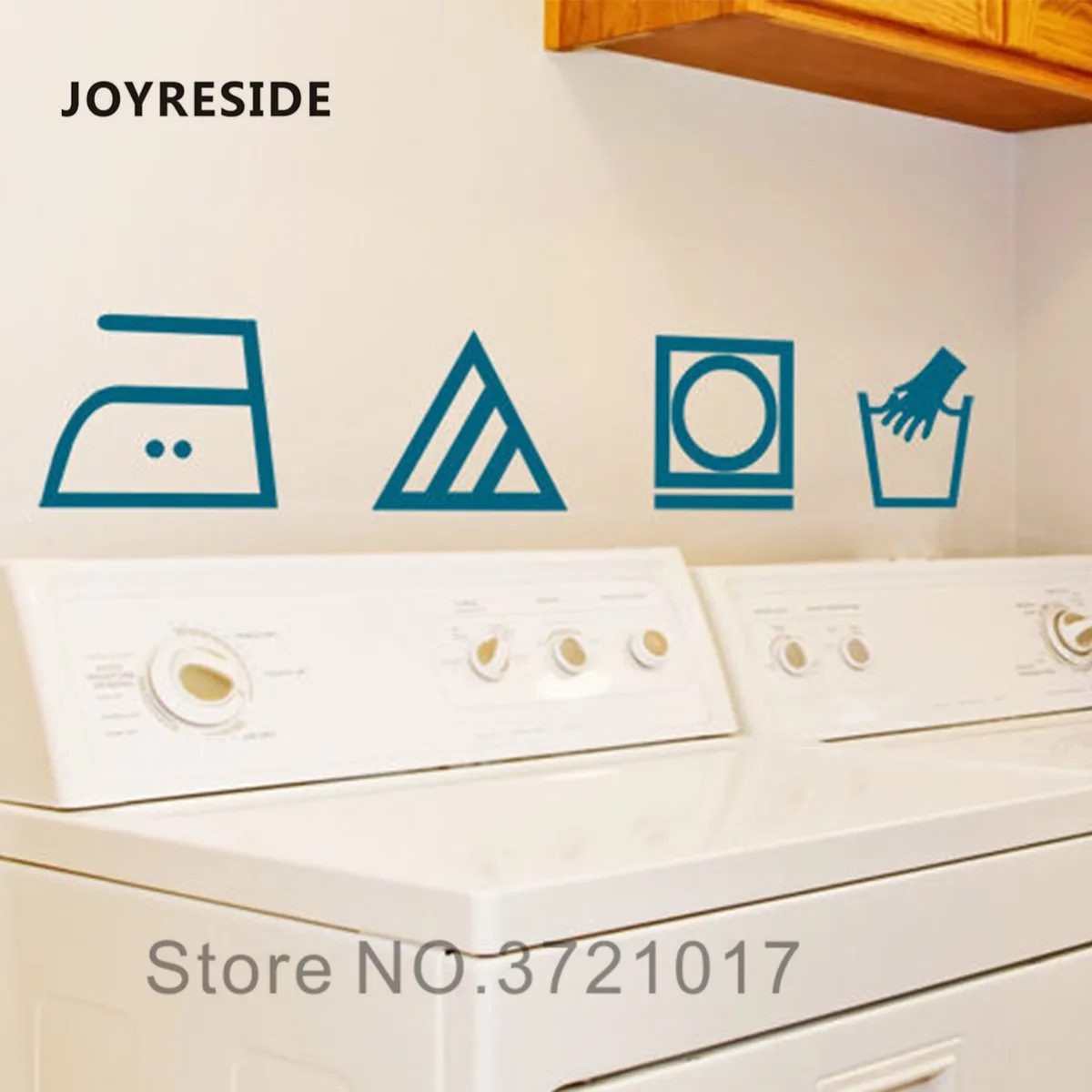 Стирка в стиле ретро Домашняя настенные наклейки Виниловая наклейка стирка