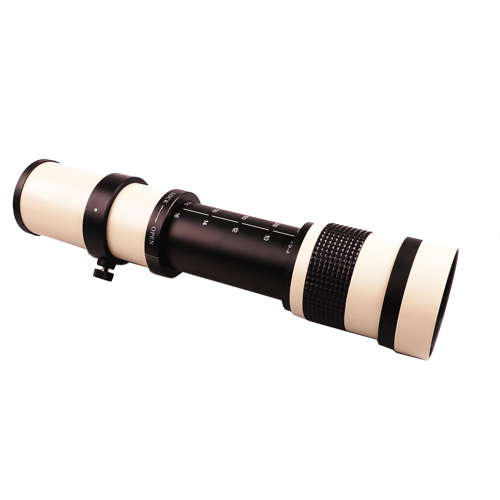 Kup Lightdow Biały 420-800mm F/8.3-16 Super Teleobiektyw Ręczny Obiektyw Zoom Do Aparatów Canon Nikon Sony Pentax FUji Olympus DSLR