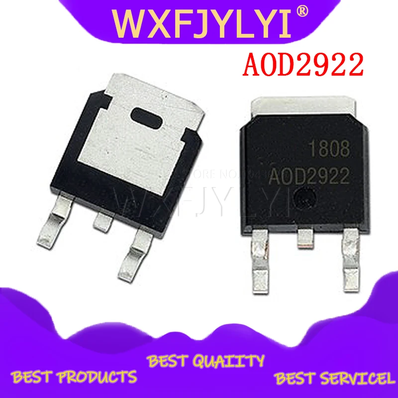 1 шт. интегральная схема AOD2922 D2922 100V 5A TO 252|integrated circuit|circuit integre |