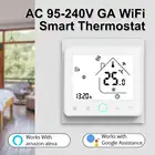 Умный Wi-Fi термостат 95-240 В, контроллер температуры для воды, электрического пола, отопления, газового котла, работает с Alexa Google Home