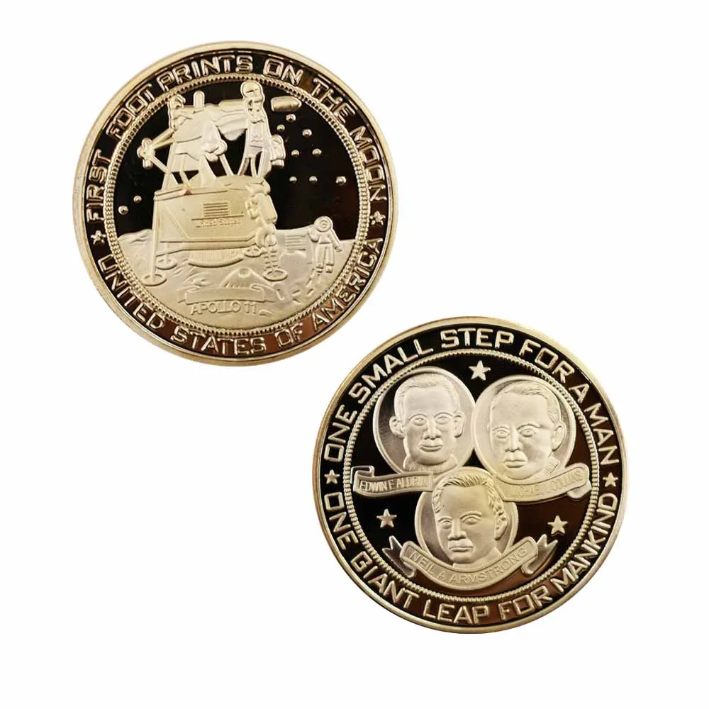 США проект Apollo 11 коллекционные монеты Аэрокосмическая Инженерная задача монета