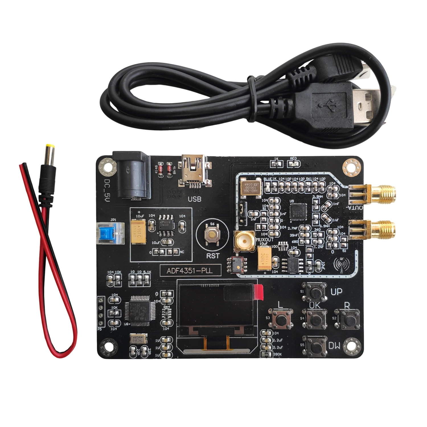 

New Signal Generator Module 35M-4.4GHz RF Signal Source Frequency Synthesizer ADF4351 Development Board