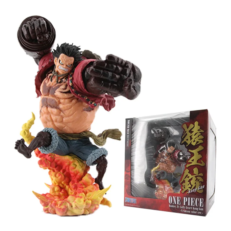 

Четырехскоростная Модель A Luffy в коробке, модель Ape королевская пушка, 24 см, коллекция ювелирных изделий, персонаж аниме, цельный персонаж