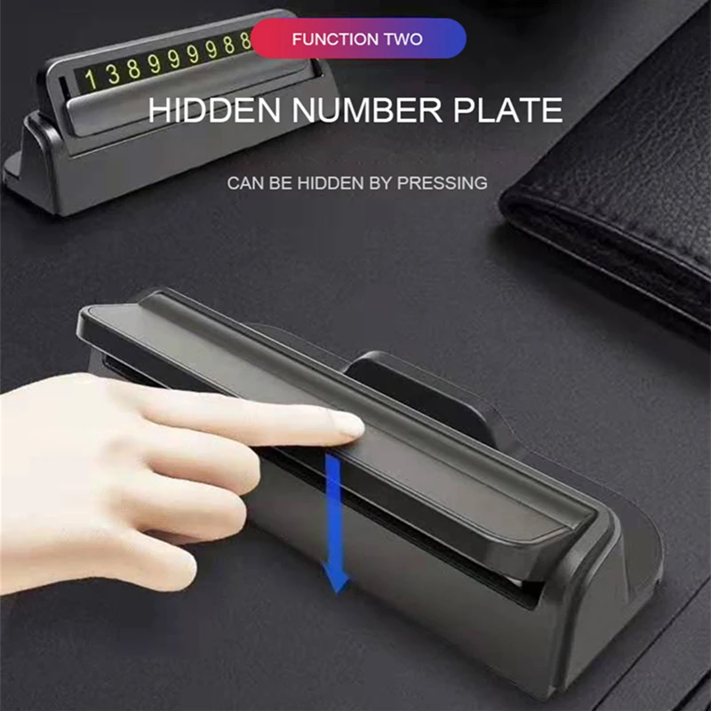 Многофункциональный Автомобильный держатель для телефона со скрытым номером |