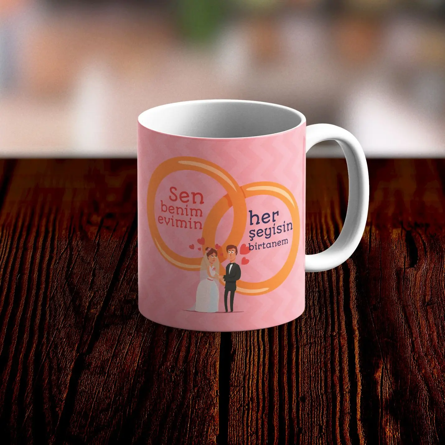

Romantic Design White Mug Cup No7