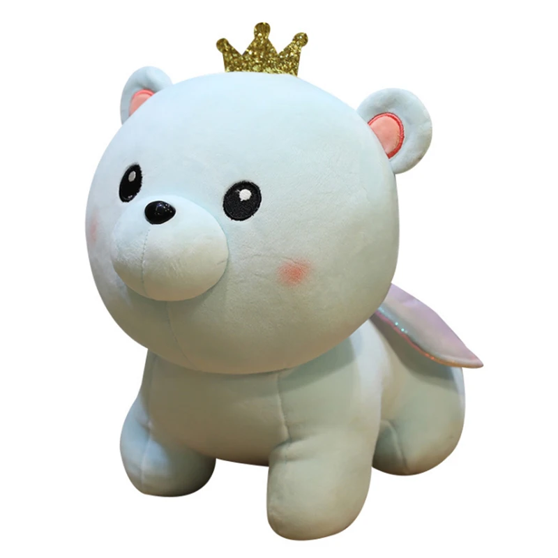 Игрушка плюшевая в виде короны милая кукла ангела медведя подставка с короной