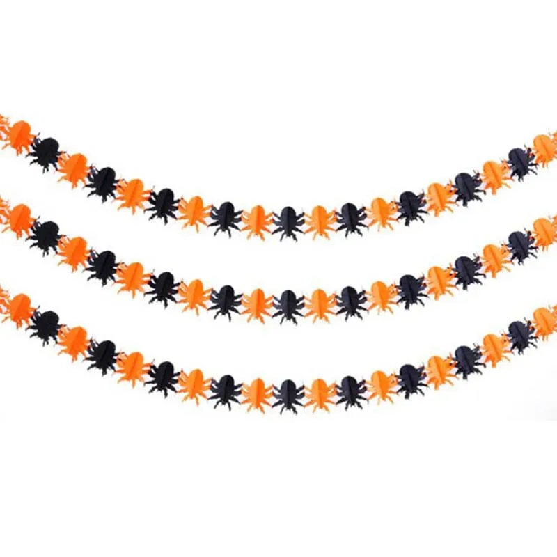 

1pcs/lot halloween party decoration party DIY Background decoration event & party supplies skull spider Pull flower Decoration