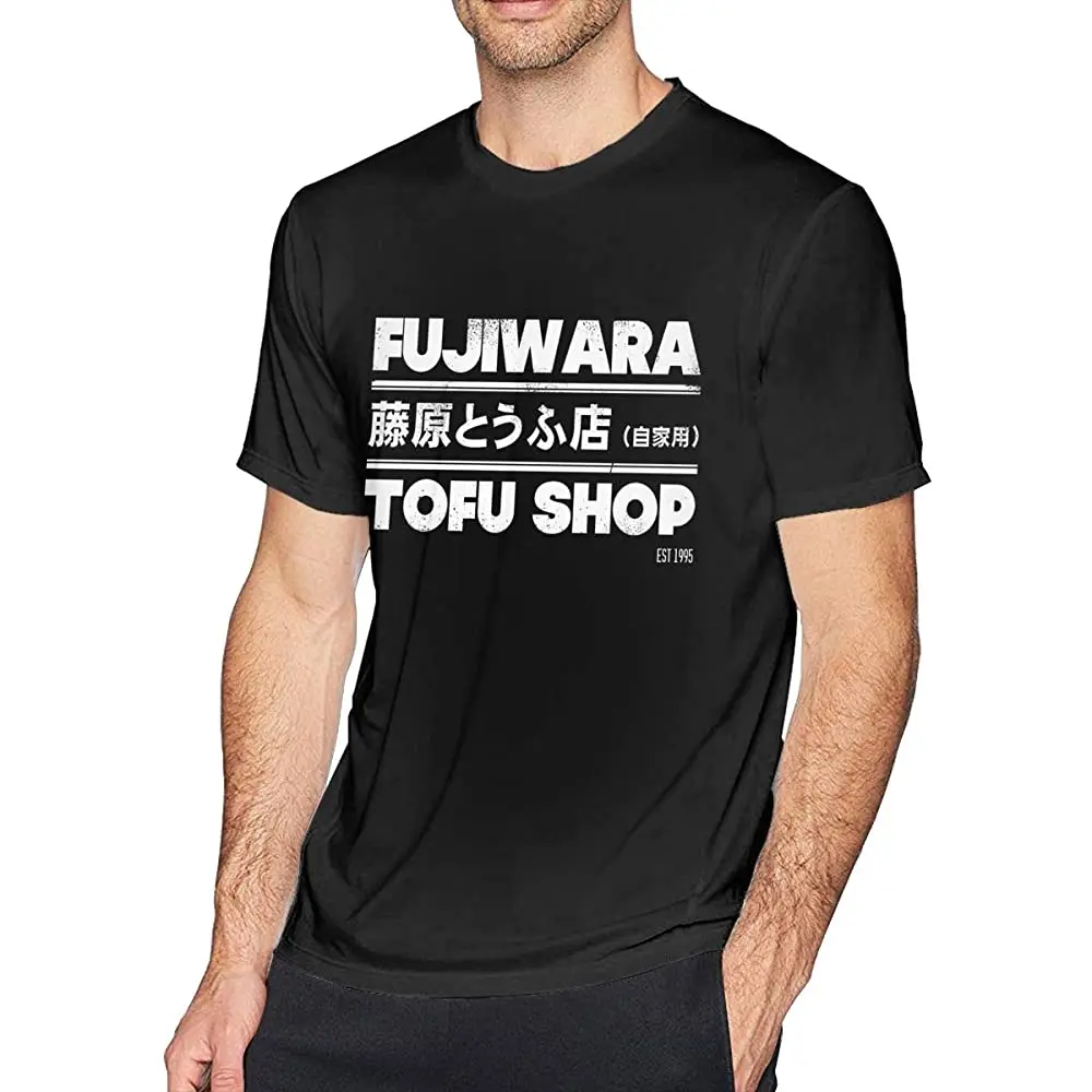 

WEIYE Initial D Fujiwara Tofu Shop Tee (белый) Футболки с коротким рукавом для мужчин, черный