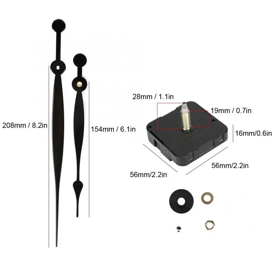 High Precision Hour Minute Hands Quartz Clock Movement Motor Mechanism Kit With &amp Fittings DIY Accessory | Наручные часы