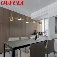 oufula modern chandeliers brass pendant lights copper contemporary creative decoration suitable for home living room dining room