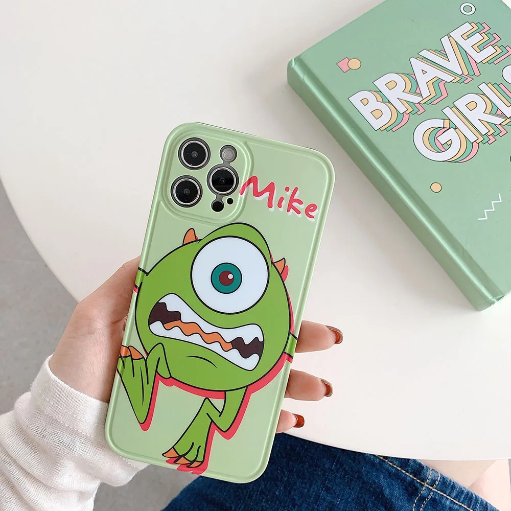 

3D Monster University Silicone Disney Iphone X 11 12 Cover Anime Kawaii Smartphone Protection Cases